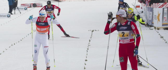 Sist Halfvarsson m�tte Northug i en stafett, skjedde dette