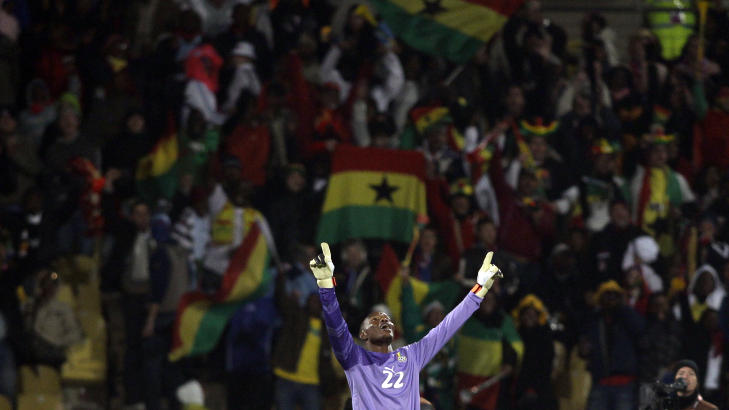 VM-KEEPER: Richard Kingson var Ghanas VM-keeper i både 2006 og 2010. Foto: AP Photo/Ivan Sekretarev VM-KEEPER: Richard Kingson var Ghanas VM-keeper i både 2006 og 2010. Foto: AP Photo/Ivan Sekretarev