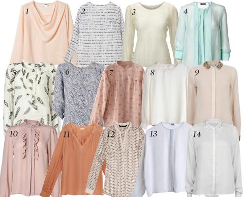 FAVORITTER: Her er 14 av h�stens fineste bluser. Foto: Produsentene