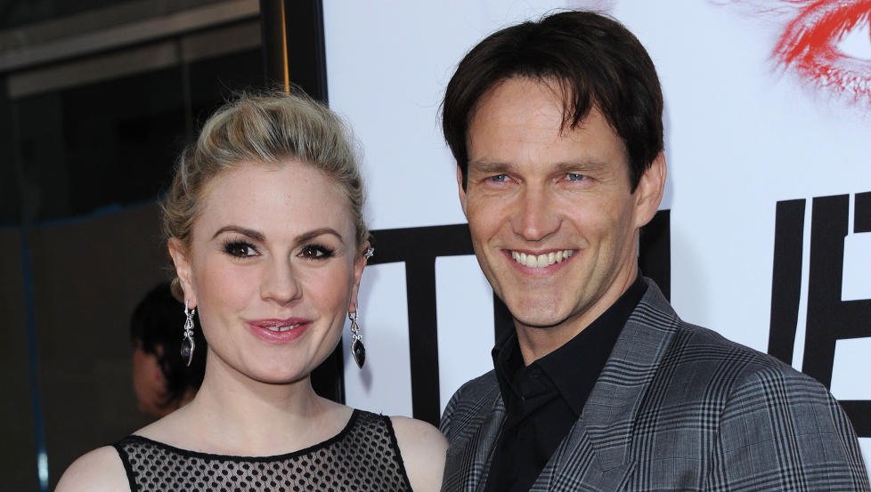 FIKK TVILLINGER: �True Blood�-ekteparet Anna Paquin (30) og Stephen Moyer (42) er n� foreldre til tvillinger. Foto: Stella Pictures
