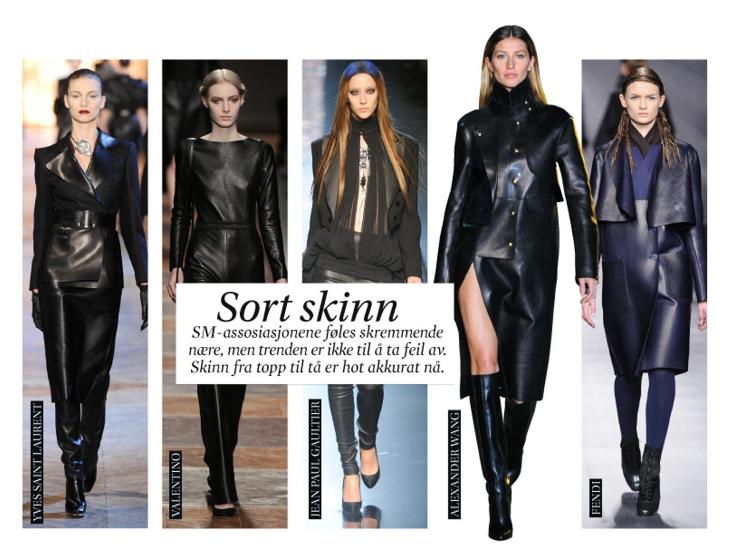 SKINN: Skinn er trendy, men unng� for trange plagg. Foto: James Cochrane