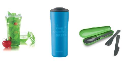 I FARTA: Produkter for folk i farta gjør seg på hylla hjemme hos deg nå. Produktene er i energifylte farger, akkurat som sport- og helsetrenden i interiøret sier. Foto: Produsentene I FARTA: Produkter for folk i farta gjør seg på hylla hjemme hos deg nå. Produktene er i energifylte farger, akkurat som sport- og helsetrenden i interiøret sier. Foto: Produsentene