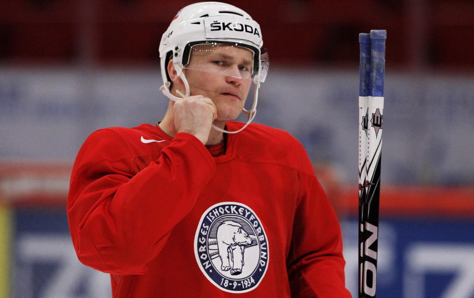 NORSK DUELL Patrick Thoresen og SKA St Petersburg slo Metallurg Magnitogorsk i dagens kamp i KHL. Her fra en trening med landslaget. NTB scanpix