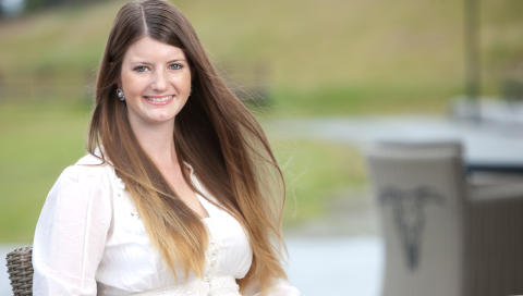 TRAKK SEG: Tv-frieren Cathrine Pedersen f�lte seg ikke hjemme i settingen. Foto: Rolf-�rjan H�gset / TV 2