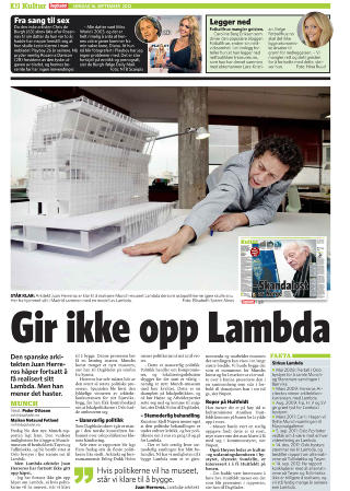 FAKSIMILE:  Dagbladet 16. september 2012.