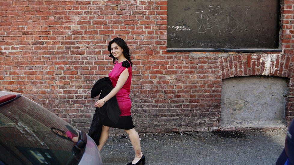 P� VEI INN: Nyutnevnt kulturminister Hadia Tajik fra Arbeiderpartiet, fotografert i sommer.
Foto: Jo Straube