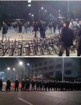 Stenger Foxconn-fabrikk etter masseslagsm�l