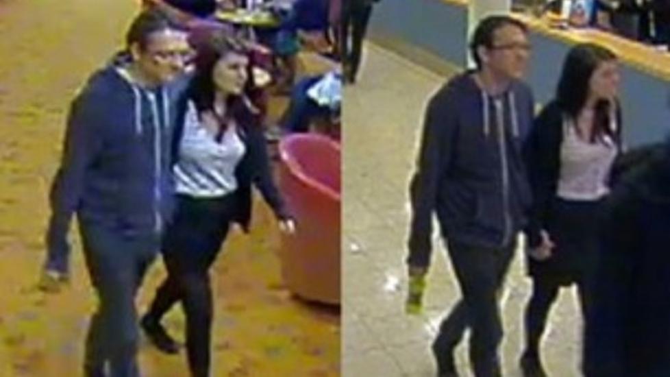 VAR P� FERJA: Politiet har sluppet bilder fra et overv�kingskamera, som viser at de to var om bord p� ferja mellom Dover og Calais.