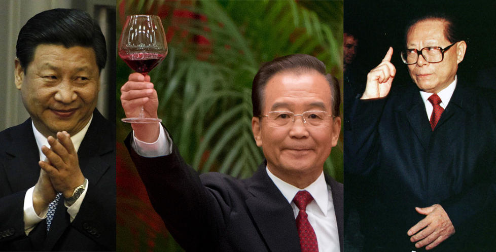 K�TE LEDERE?: Planlagt p�troppende generalsekret�r for Kinas kommunistiske parti Xi Jinping, statsminister Wen Jiabao og tidligere generalsekret�r Jiang Zeming. Foto: Ng Han Guan / REUTERS / NTB SCANPIX // Ed Jones / AFP / NTB SCANPIX // Dagbladet