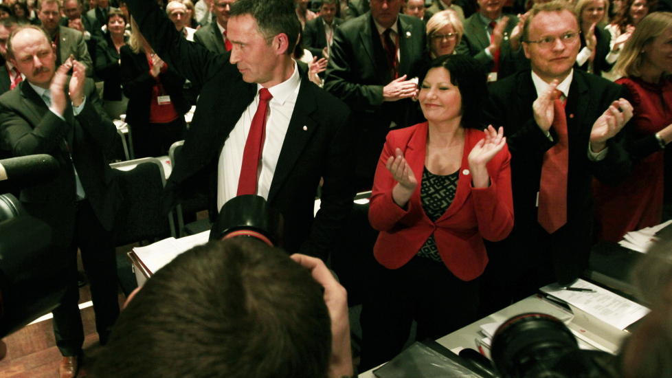 KLANGBUNN: Hvem skulle trodd at Aps landsm�te i 2011 kunne bli god litteratur? Foto: Morten Holm / NTB SCANPIX.