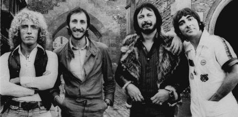ET AV DE STORE BANDENE: The Who, fra venstre: Roger Daltrey, Pete Townshend, John Entwistle og Keith Moon. Foto: AP / NTB SCANPIX