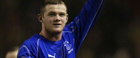 Maskoten Rooney var bare 11 år da han ydmyket Everton-keeperen