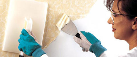 S� lett f�r du av det gamle tapetet