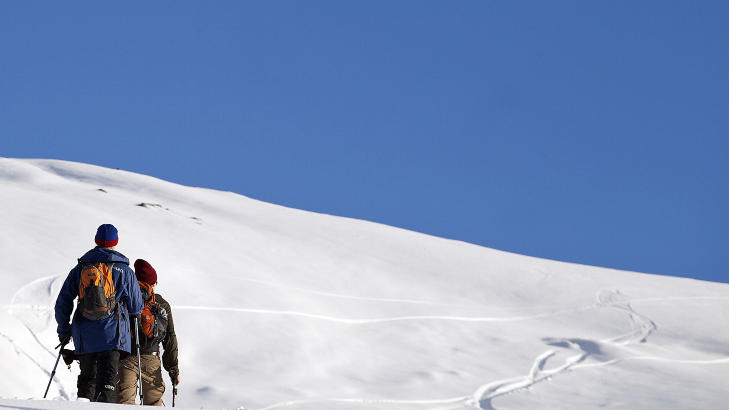 TOPPTUR: Hemsedalsfjella har hatt gode forhold for toppturentusiastene i flere uker. Foto: KALLE H�GGLUND / SKIINFO.NO