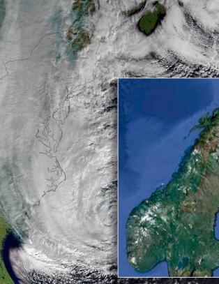 «Sandy» var en av de største orkanene registrert.