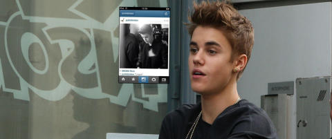 Justin Bieber slettet mystisk melding