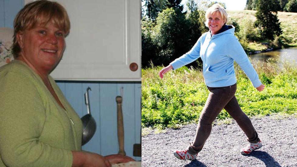 JOBBET MED TANKENE: Elisabeth Einarson har slanket seg med hjelp fra Beckprogrammet. Foto: Privat/Britt Krogsvold Andersen JOBBET MED TANKENE: Elisabeth Einarson har slanket seg med hjelp fra Beckprogrammet. Foto: Privat/Britt Krogsvold Andersen