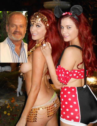 Kelsey Grammer tok med nyf�dt baby p� Playboy-fest