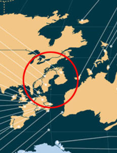 Sjekk Norges plassering p� dette kartet