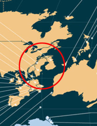 Sjekk Norges plassering p� dette kartet