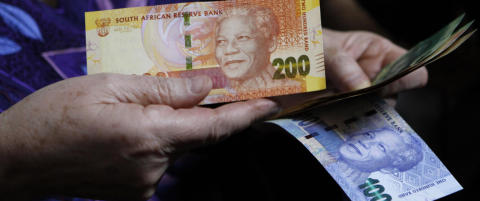 Nelson Mandela p� nye pengesedler i S�r-Afrika
