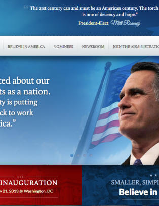 «Mitt Romney valgt til ny president i USA»