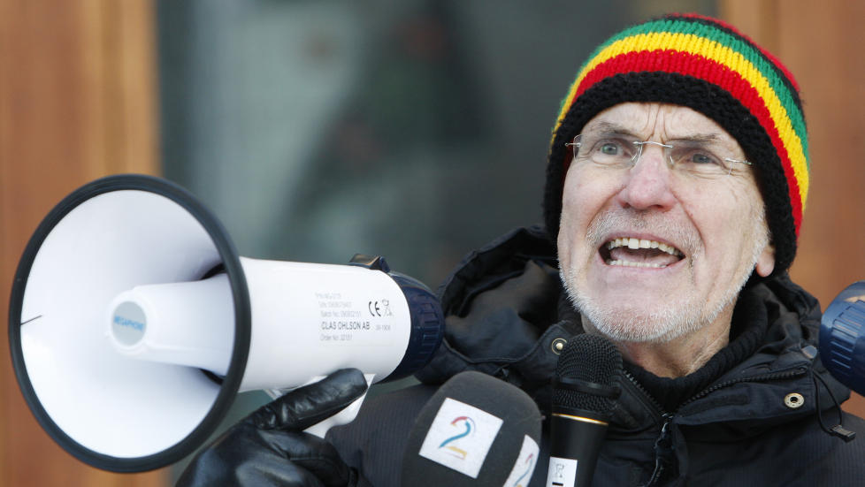 RADIKAL: Trond Ali Linstad har i en �rrekke markert seg som radikal muslim. Her fra en demonstrasjon i 2010.  Foto: ERLEND AAS / NTB SCANPIX