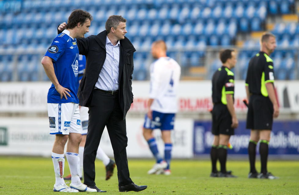 GOD NOK FOR UNITED: Vegard Forren (t.v.) har f�tt de beste skussm�l fra manager Ole Gunnar Solskj�r (t.h.). Foto: Svein Ove Ekornesv�g / NTB scanpix