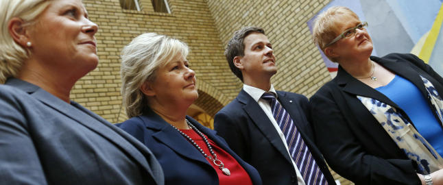 KrF og Venstre i samtaler med H og Frp