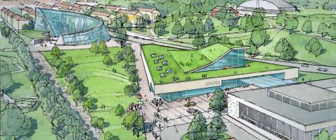 Denne Munch-skissen f�r arkitekter til � reagere