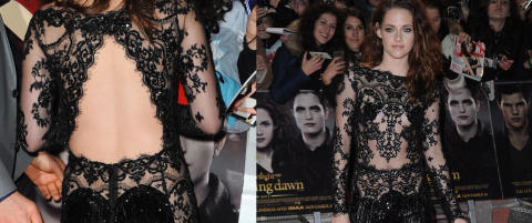 Kristen Stewart stilte i dristig blondebuksedress