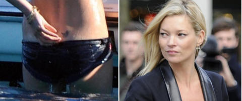 Kate Moss med million-verdier rett over rumpa