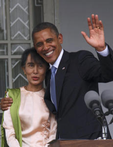 Obama m�tte Suu Kyi