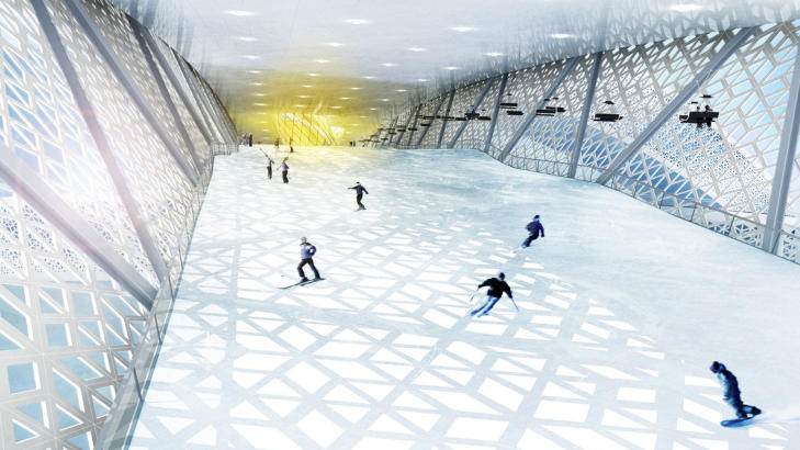 SKIGLEDE: Å dra til Danmark for å stå på ski kan bli en realitet. Illustrasjon: DANSKI.DK SKIGLEDE: Å dra til Danmark for å stå på ski kan bli en realitet. Illustrasjon: DANSKI.DK