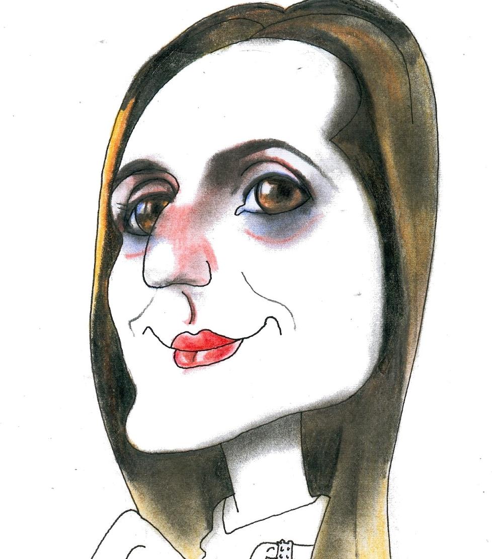 Trude Ringheim tegnet av Finn Graff