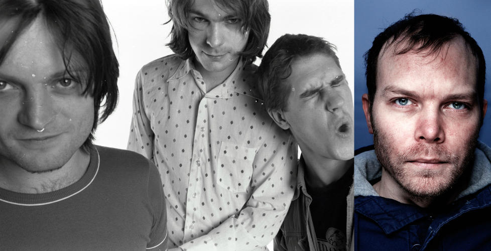 MOTORPSYCHO OG STOR FAN: Fra venstre Bent S�ther, Hans Magnus Ryan, H�kon Gebhardt og Johan Harstad.Foto: Lars Eivind Bones / Lars Myhren Holand