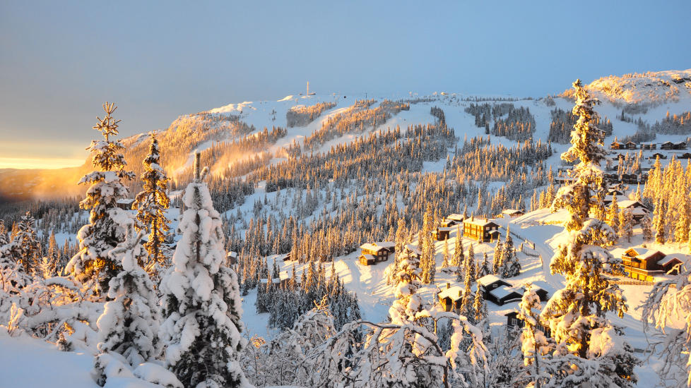 DR�MMEL�RDAG: Slik kan det bli i Kvitfjell og resten av �stlandet i morgen l�rdag. Foto: ESKIL SOLBEG/KVITFJELL ALPINANLEGG