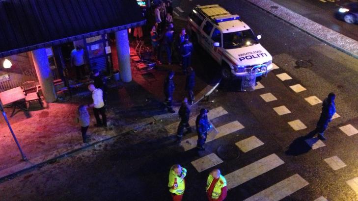 KAOTISK: - Det var ganske kaotisk da politiet kom til stedet, sier Finn Belle, operasjonsleder i Oslo politidistrikt. Foto: Dagbladet-tipser KAOTISK: - Det var ganske kaotisk da politiet kom til stedet, sier Finn Belle, operasjonsleder i Oslo politidistrikt. Foto: Dagbladet-tipser