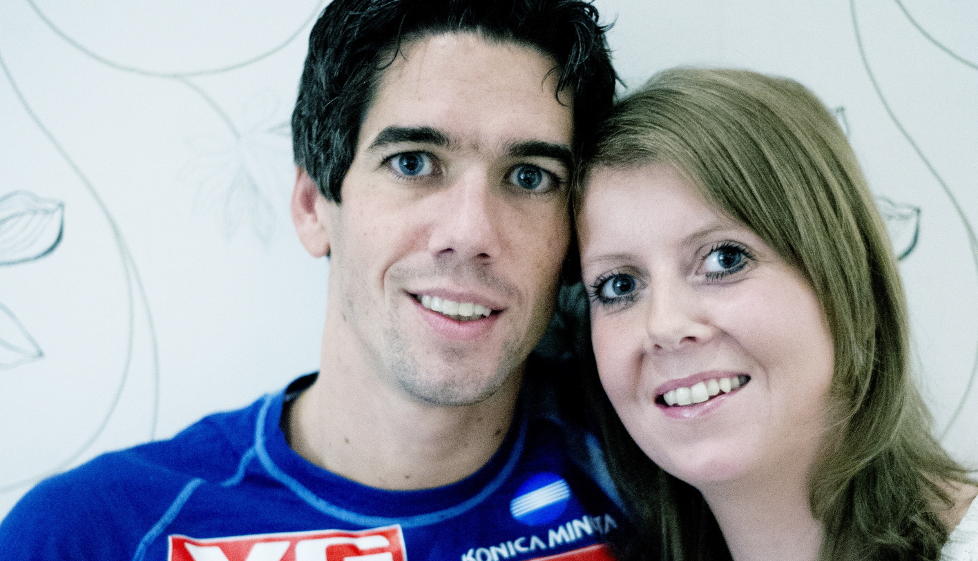 UTFORDRINGER: Anders Bardal og samboeren Ingrid Opheim er blitt foreldre til to siden forrige vinter. Det byr p� utfordringer for topphopperen Bardal, som i g�r ble nummer tre p� Lillehammer. Foto: THOMAS RASMUS SKAUG / DAGBLADET