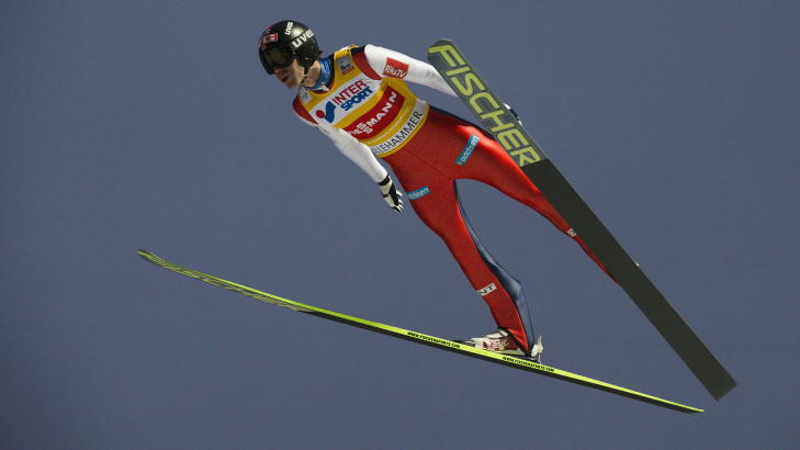 NYTT RENN: Anders Bardal og co. m�ler krefter i den store bakken p� Lillehammer i dag.
Foto: STIAN LYSBERG SOLUM / NTB SCANPIX