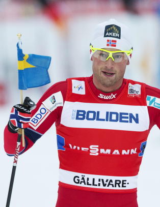 Northug ville g� over m�llinja med oppbl�sbar gris