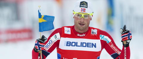 Northug ville g� over m�llinja med oppbl�sbar gris