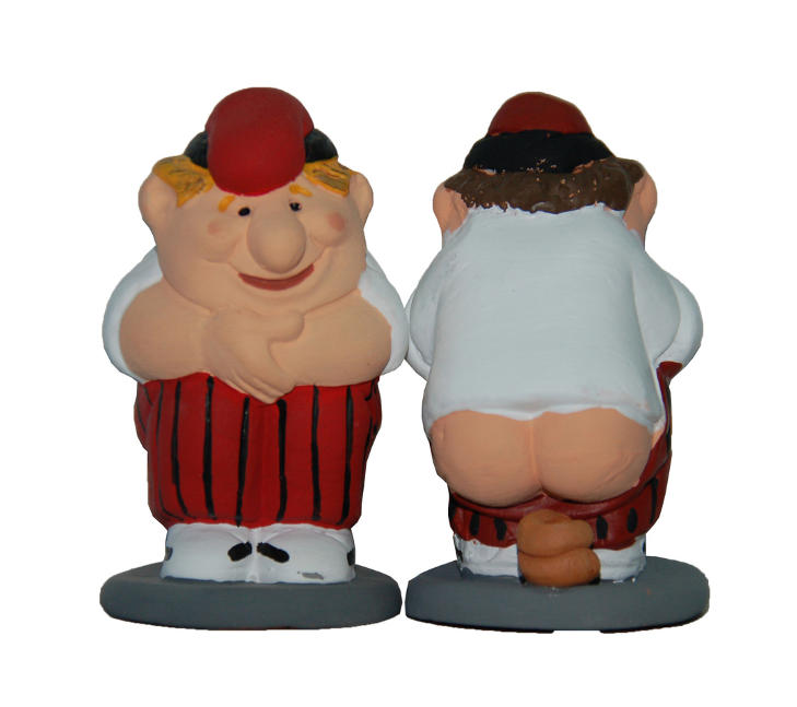 CAGANER: If�lge Wikipedia er �caganer� nemlig katalansk for �driteren�, og if�lge reisenettstedet Time Out er caganer-en blant de mest popul�re figurene du kan kj�pe p� Barcelonas julemarked. Foto: CAGANERCOM / CREATIVE COMMONS / CC 3.0