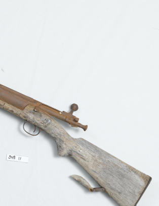 Var p� vei til vennene for � feire jul, men da isbj�rnen kom satt patronen fast