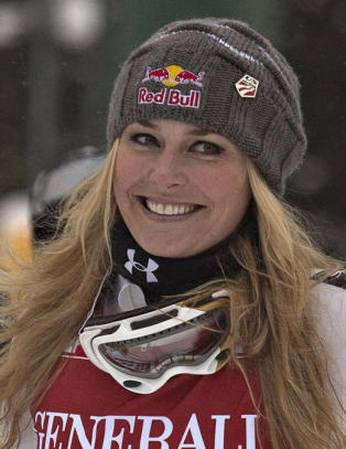 Trippel-jubel for Lindsey Vonn