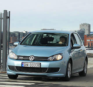 GJERRIG KOMPAKTBIL: VW Golf BlueMotion brukte bare 0,45 l/mil på testrunden. GJERRIG KOMPAKTBIL: VW Golf BlueMotion brukte bare 0,45 l/mil på testrunden.