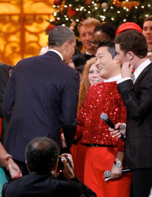 Gangnam-Psy spilte for Obama