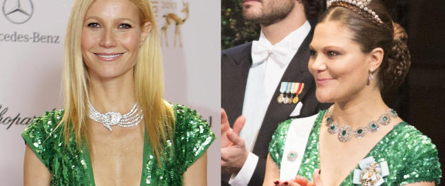 Kronprinsesse Victoria tok en Gwyneth Paltrow