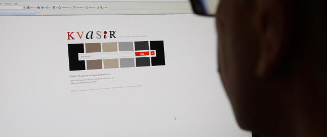 Sol kj�per opp Kvasir