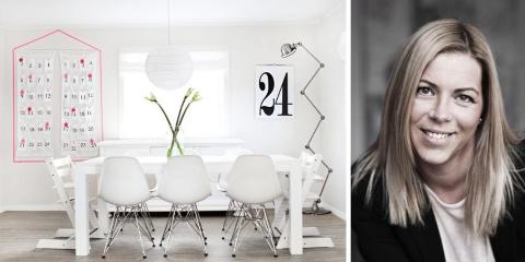 Heidi Marie Sperre Flesland aka Frufly blogger fra sin enebolig i Bergen. Julepynten er enkel og består av lys, hjemmelagede snøkrystaller og rosa fremfor rødt. © FOTO: Heidi Marie Sperre Flesland / frufly.no Heidi Marie Sperre Flesland aka Frufly blogger fra sin enebolig i Bergen. Julepynten er enkel og består av lys, hjemmelagede snøkrystaller og rosa fremfor rødt. © FOTO: Heidi Marie Sperre Flesland / frufly.no